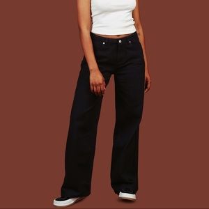 UNIF Black Z Jeans Wide Leg High Waist